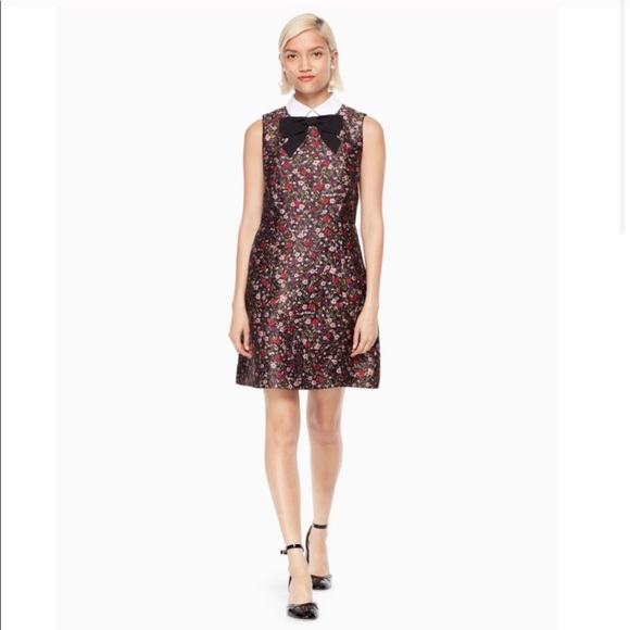 Kate Spade boho jacquard floral mini dress 2 - Picture 2 of 7